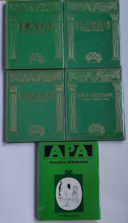 410 - CINCO LIBROS SOBRE GRANDES DIBUJANTES CATALANES.    