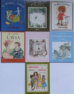 449 - SIETE LIBROS INFANTILES ILUSTRADOS POR MERCÈ LLIMONA.   