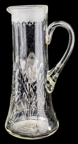 32 - JARRA PARA REFRESCO EN CRISTAL, DE PRINCIPIOS DEL S.XX