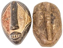 376 - DOS MÁSCARAS AFRICANAS DE LA SEGUNDA MITAD DE S. XX