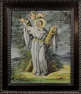 466 - GRAN AZULEJO VALENCIANO DE PRINCIPIOS DEL SIGLO XIX