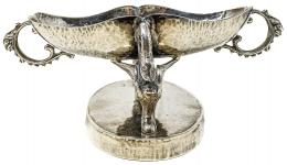735 - PEQUEÑO CENTRO DE MESA EN PLATA DE MEDIADOS S.XX