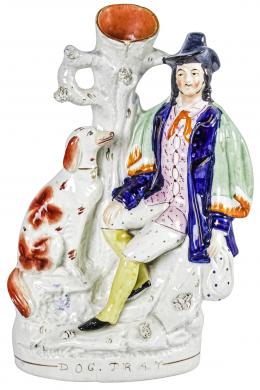 465 - FIGURA EN LOZA "STAFFORD" DEL PRIMER TERCIO DEL S.XX