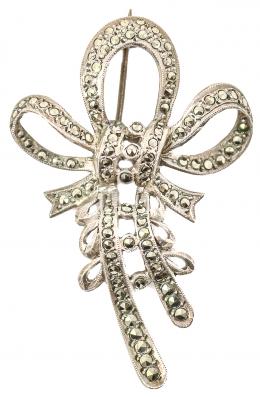 80 - BROCHE LAZO DE PLATA