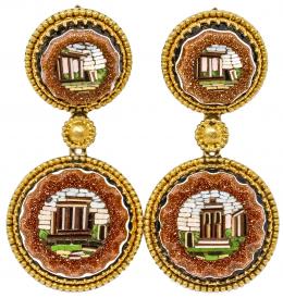 131 - PENDIENTES ITALIANOS DEL S.XIX