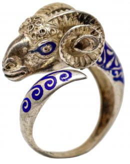 65 - ANILLO GRIEGO DE PLATA