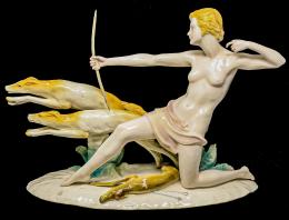 459 - FIGURA EN PORCELA ALEMANA DE PRINCIPIOS DEL SIGLO XX