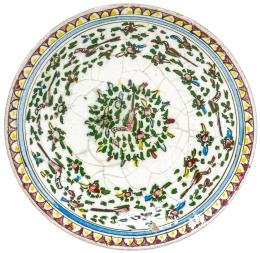 607  -  PLATO DE PORCELANA ORIENTAL DE MEDIADOS DE SIGLO XX