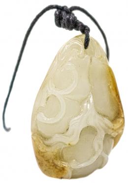 397 - FIGURA EN JADE TALLADO DEL S.XIX
