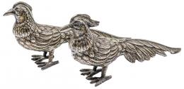 725 - PAREJA DE FAISANES DE PLATA