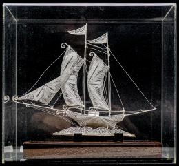 742 - MAQUETA DE VELERO EN PLATA