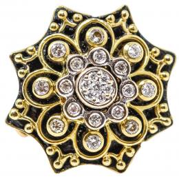 64 - ANILLO ESTRELLA CON BRILLANTES