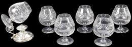 51  -  SEIS COPAS DE COGNAC DE MEDIADOS DEL S.XX
