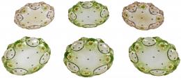 503 - SEIS PLATOS EN PORCELANA AUSTRÍCA PRIMER TERCIO S.XX