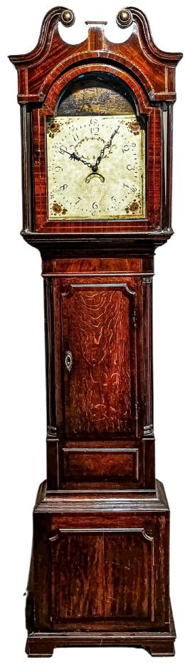 738 - RELOJ DE PIE INGLÉS DEL PRINCÍPIOS DE SIGLO XIX