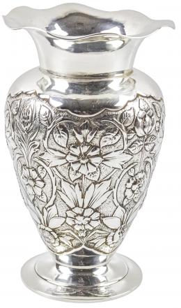 711 - JARRÓN DE PLATA DE LOS AÑOS 70 
