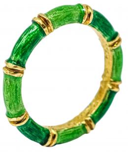 63 - ANILLO DE ORO CON ESMALTES