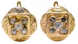 149 - PENDIENTES CON DIAMANTES DEL S.XIX