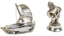 705 - DOS FIGURAS EN PLATA DEL  ÚLTIMO CUARTO DEL S.XX