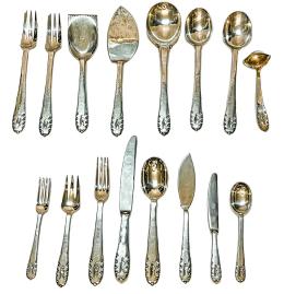701 - CUBERTERÍA EN PLATA JAUME MERCADÉ CIRCA 1949