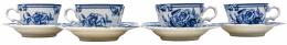 634  -  CONJUNTO DE TAZAS DE CAFÉ CON PLATO