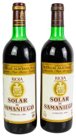 1067  -  DOS BOTELLAS DE VINO SOLAR DE SAMANIEGO