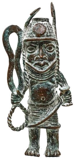 393  -  FIGURA EN BRONCE AFRICANA