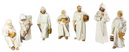 626  -  SIETE FRAILES PORCELANA ALGORA 