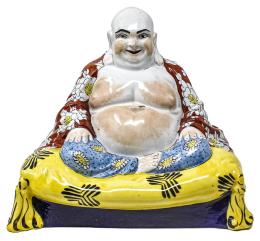 548  -  LÁMPARA FIGURA DE BUDA EN PORCELANA DE LOS AÑOS 50