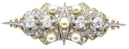 43  -  BROCHE ART DECO CON DIAMANTES