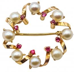 126  -  BROCHE CON PERLAS