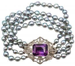 187  -  PULSERA CON PERLAS DE PPS. DEL S.XX