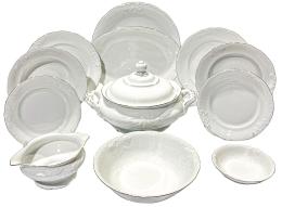 61  -  VAJILLA PORCELANA PARA 12 SERVICIOS DEL ÚLTIMO CUARTO  S.XX