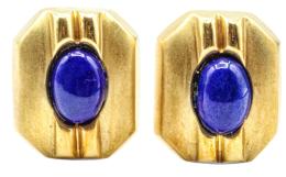 145  -  PENDIENTES CON CRISTAL AZUL