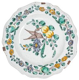 618  -  PLATO DE CERÁMICA FRANCESA DEL SIGLO XIX