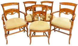 356  -  CONJUNTO SILLAS Y DOS SILLONES MALLORQUINES