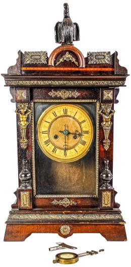 1339  -  RELOJ DE MADERA DE FINALES DE SIGLO XIX