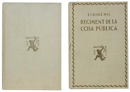 329  -  "USATGES DE BARCELONA" Y "REGIMENT DE LA COSA PÚBLICA"