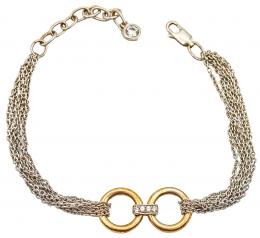 261  -  PULSERA DE PLATA CON CIRCONITAS