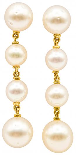 155  -  PENDIENTES LARGOS CON PERLAS