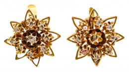 150 - PENDIENTES ESTRELLA CON BRILLANTES