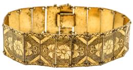 195 - PULSERA FRANCESA DE BISUTERÍA DEL S.XIX