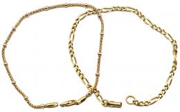 132  -  DOS PULSERAS DE ORO