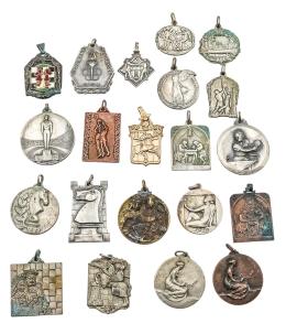 955  -  COLECCIÓN DE MEDALLAS DEPORTIVAS DE PPS. Y MEDIADOS S.XX