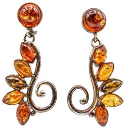 155  -  PENDIENTES CON AMBAR
