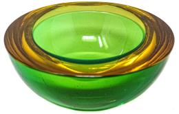 22  -  CENTRO EN CRISTAL DE MURANO DE LOS AÑOS 70