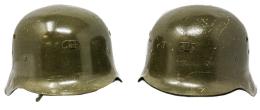 1309  -  DOS CASCOS MILITARES ESPAÑOLES DE MEDIADOS S.XX