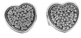 140 - PENDIENTES CORAZÓN CON BRILLANTES
