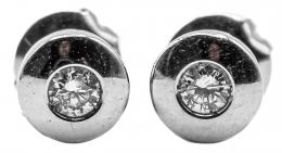 168  -  PENDIENTES SOLITARIO CON BRILLANTES