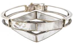 191 - PULSERA DE PLATA CON NÁCAR